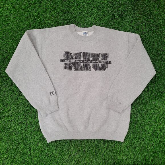 Vintage Northern Illinois University Sweatshirt M 22x25 Baggy - Picture 1 of 14